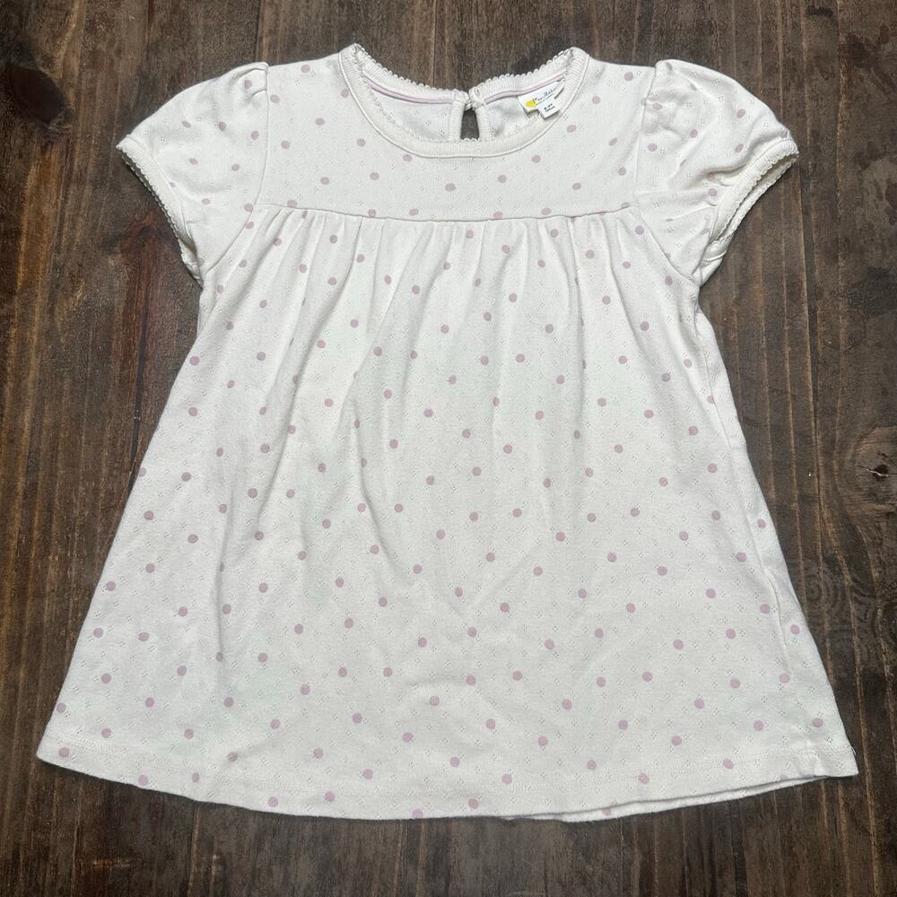 Mini Boden Pointelle Top sz 8-9